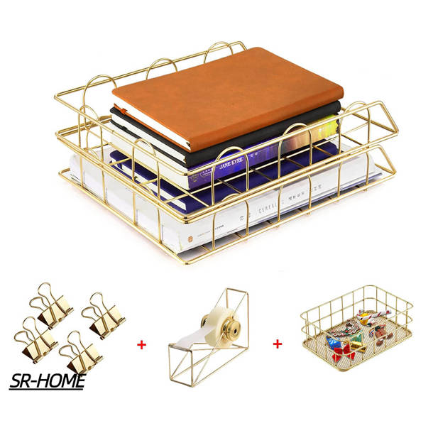 Mercer41 Studdard Metal Stackable Desk Organizer Set & Reviews